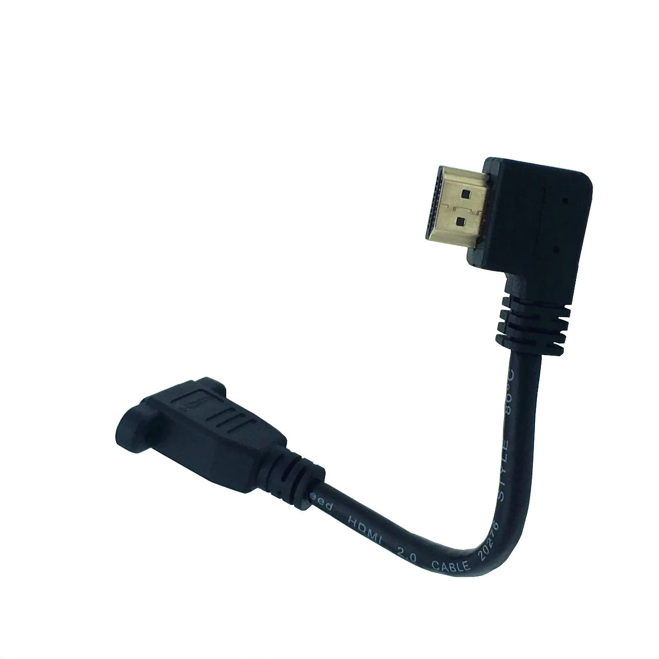 Кабель HDMI 4K * 2k 2 0 В 60 Гц с левым углом штырь-гнездо 15 м | Компьютеры и офис