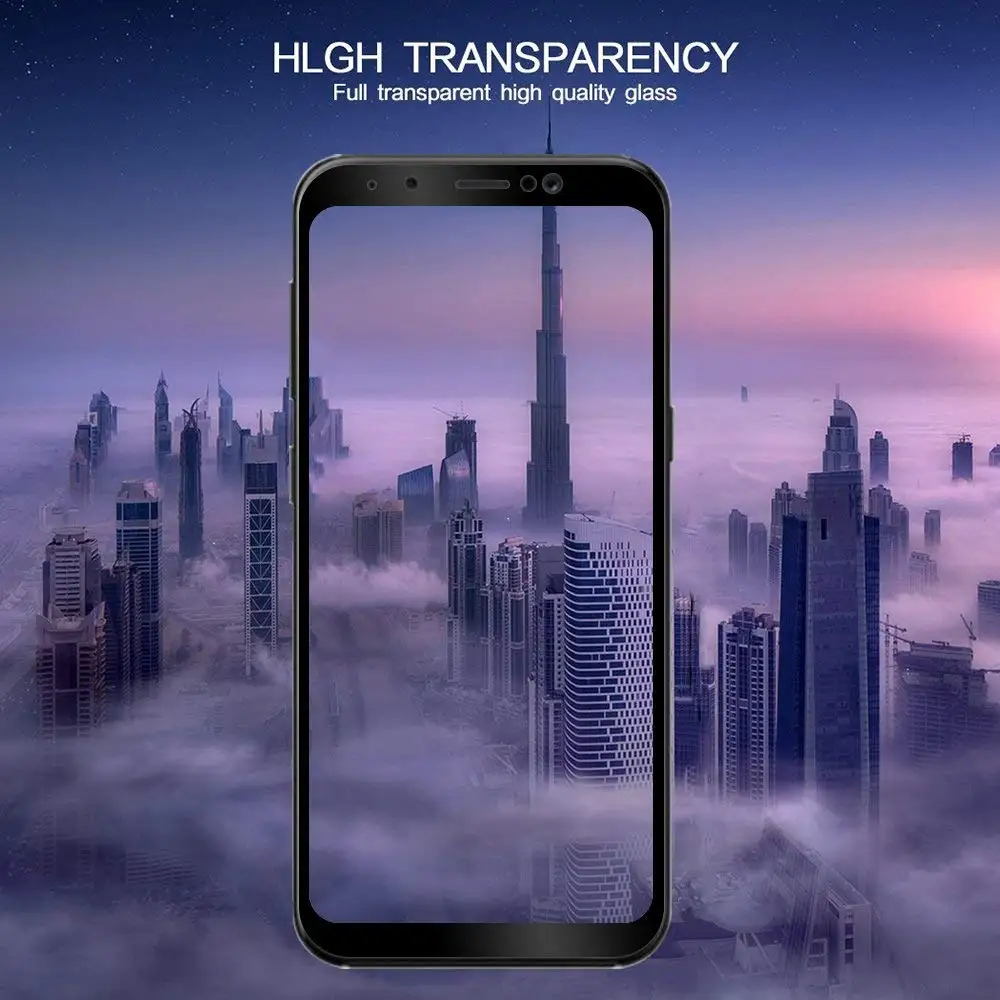 9H 2.5D полное покрытие закаленное стекло для Samsung Galaxy A8 Plus 2018 Защитное
