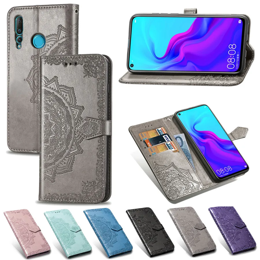 Флип-кейс из искусственной кожи для Huawei Mate 20 Pro lite P30 P10 чехол-кошелек с отделением