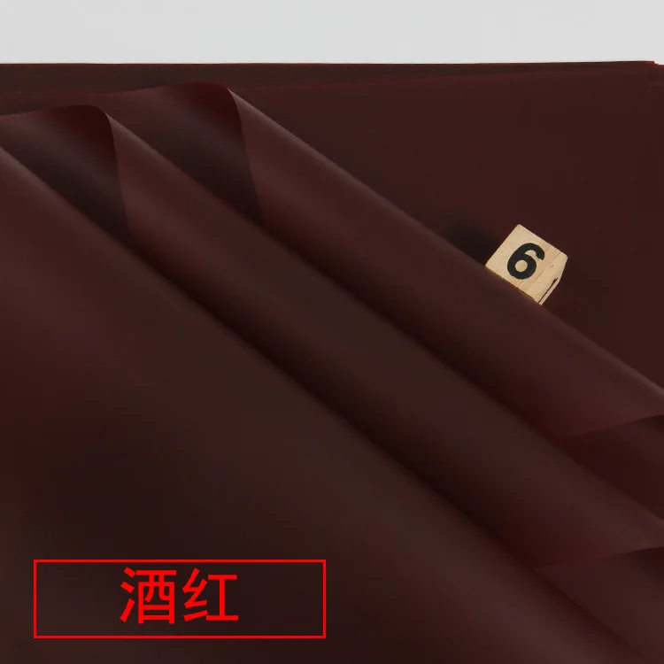Wine red 20 шт полупрозрачные водостойкие цветы подарочная оберточная бумага матовые цветы букет упаковочные материалы - Цвет: Wine red