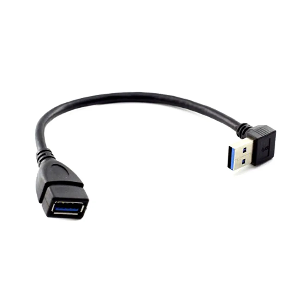 1 шт. угол 90 градусов USB 3 0 правый/левый вверх/вниз удлинитель адаптер Папа-мама