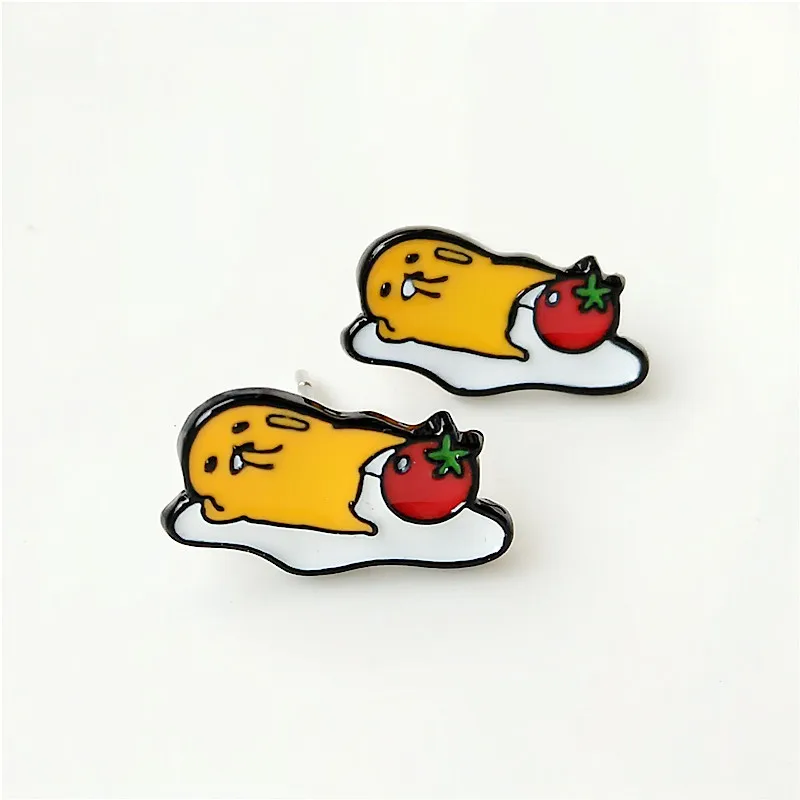 IVYYE Lazy Gudetama модная аниме Сережка с героями мультфильмов милые серьги-гвоздики с животными для женщин девочек детские ювелирные изделия подарок