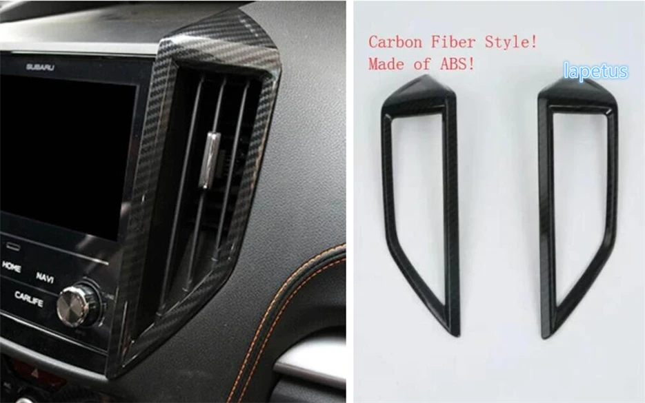 

Lapetus Front Middle Air Condition AC Outlet Vent Screen Decoration Frame Cover Trim ABS Fit For Subaru XV Crosstrek 2017 - 2020