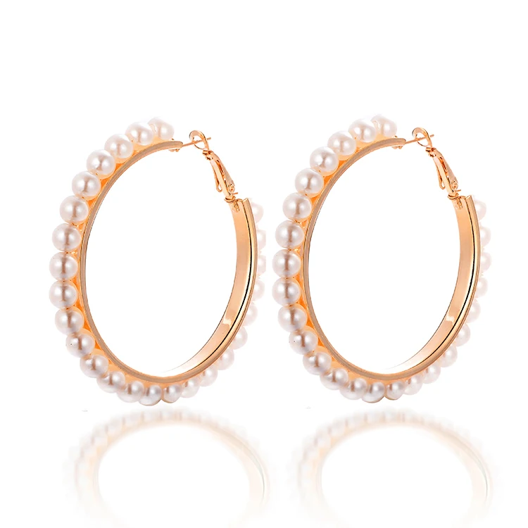 Серьги кольца с белыми жемчужинами для девочек|earrings cat|accessories barnearings |