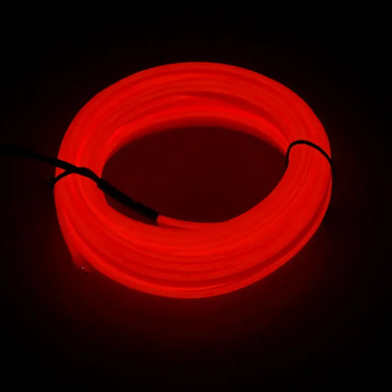 orange red 5 м автомобильный интерьерный светильник usb/сигарный светильник er холодный светильник DIY автоматический светодиодный декоративный светильник для приборной панели - Название цвета: orange red