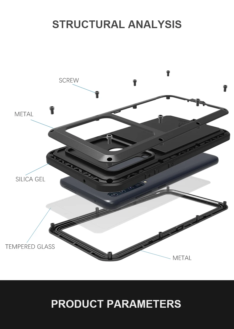 Противоударный сверхпрочный металлический армированный чехол для Samsung Galaxy A9 2018