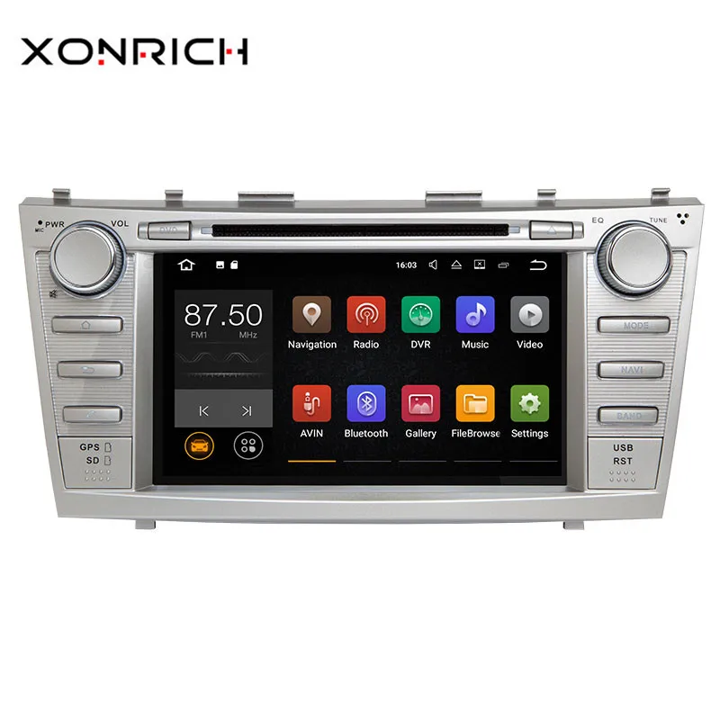 Xonrich автомобильный мультимедийный плеер 2Din Android 8 1 gps для Toyota Camry 2007 2008 2009 2010 2011Aurion