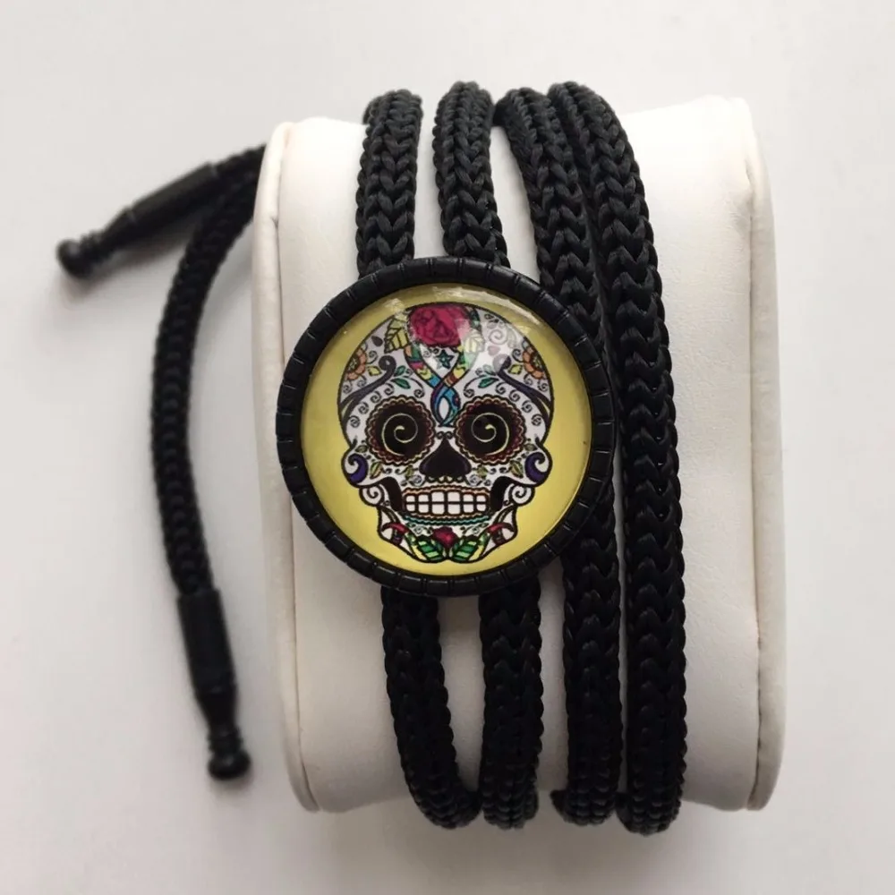 

1 шт. Прямая поставка модный галстук в виде черепа единорога Боло красивые пользовательские галстуки с музыкальным узором металлические Га...