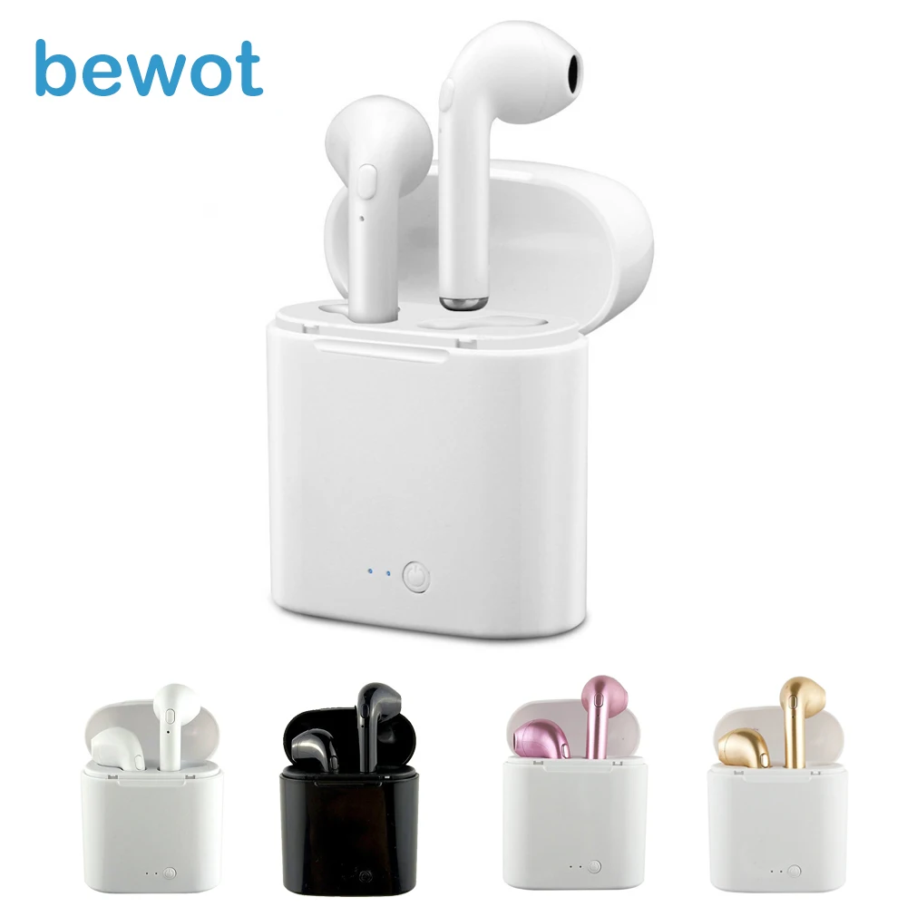 Bewot вкладыши Bluetooth наушники Беспроводной Спорт стерео гарнитура с микрофоном для Xiaomi huawei iPhone|bluetooth earphone|earphone