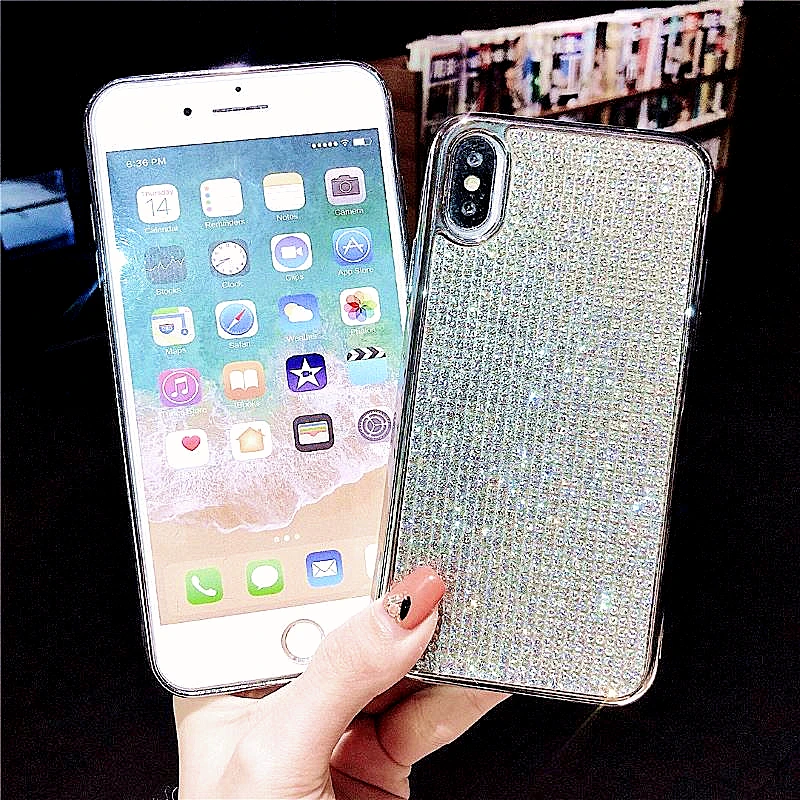 Блестящий чехол с украшением в виде кристаллов со стразами телефонные чехлы для