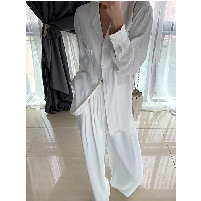 Женские широкие брюки GETSPRING черные белые с высокой талией винтажные 2019|Брюки| |