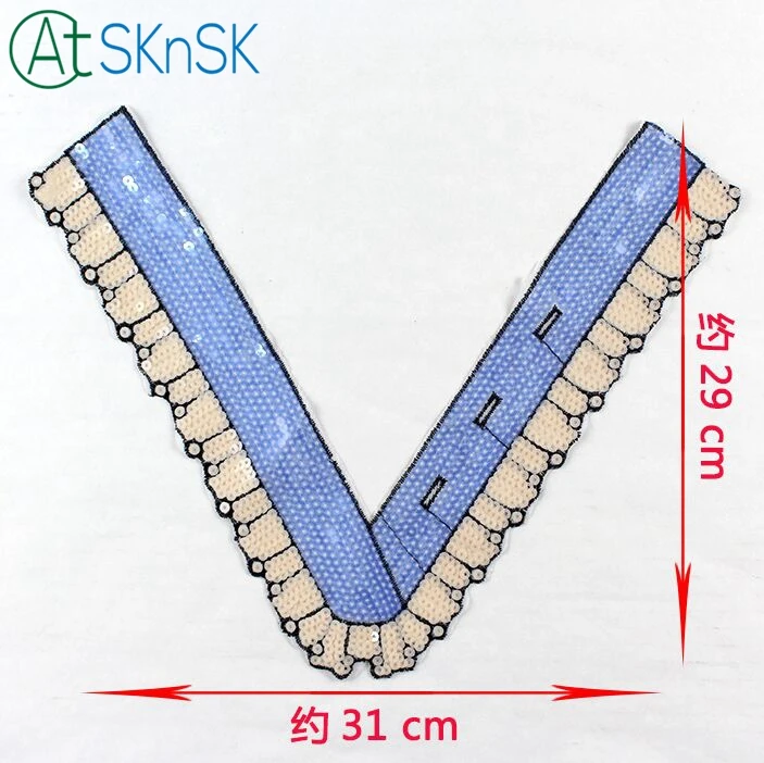 2 шт./лот творческий дизайн вышитые бисером блестки ткань паста пришить на