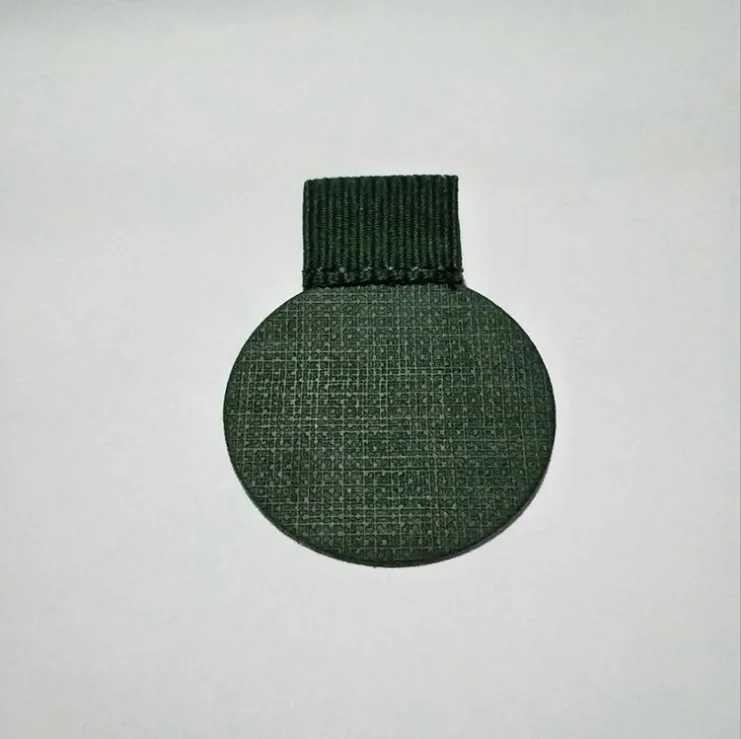 Round Dark green 3 шт./лот Climemo фирменный зажим для ручек, держатель для ручек из искусственной кожи, самоклеящийся карандаш, эластичная петля для блокнотов, журналов, клипбордов - Цвет: Round Dark green