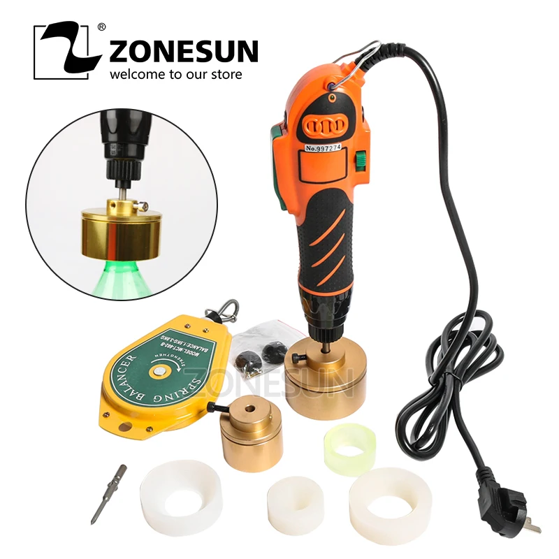 ZONESUN Upgrade пластиковый укупориватель для бутылок 110/220 в ручной инструмент укупорки