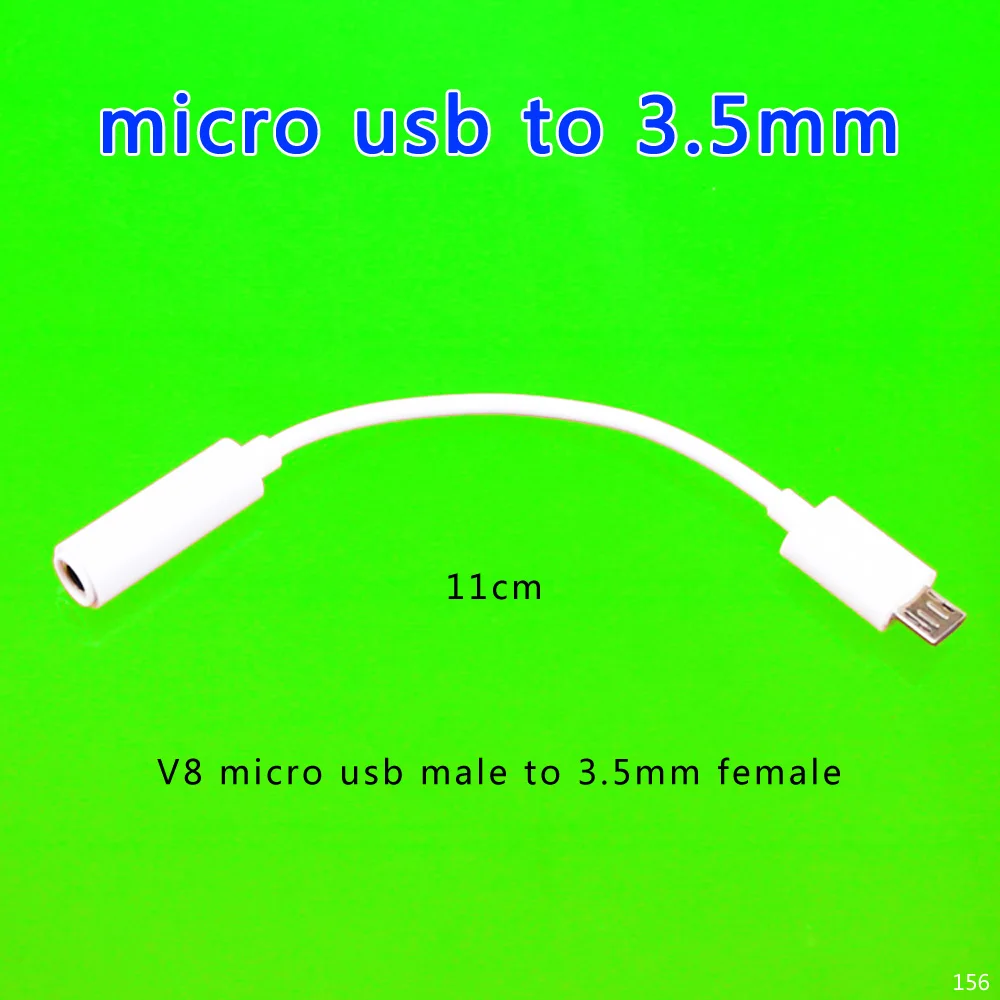 ChengHaoRan 1 шт. Micro USB 5 контактный штекер 3 мм гнездо AUX аудио кабель адаптера