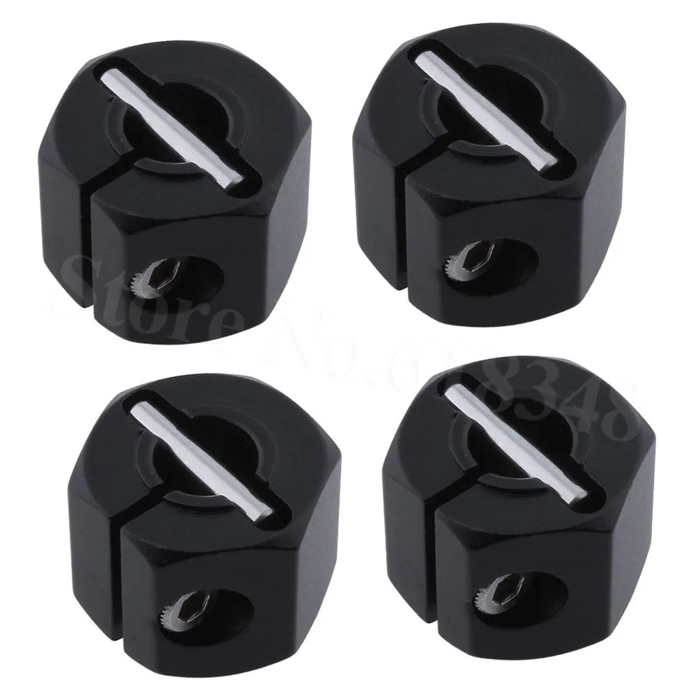 4pcs Aluminum 12mm Hex Wheel Hubs Thickness 10mm Drive Adaptors for 1/10 RC Crawler Car SCX10 Traxxas Trx4 Upgrade Parts | Игрушки и
