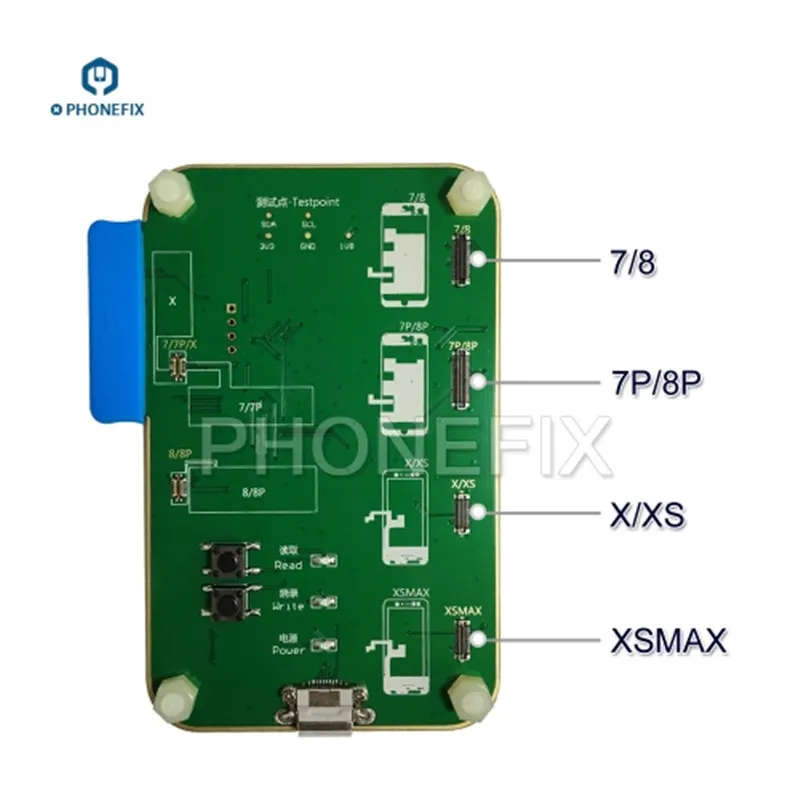 LCD Read Write Tool PHONEFIX JC Pro1000s ЖК-экран светочувствительный инструмент для чтения и записи данных светильник-сенсор программист для iPhone 8 8P X замена экрана - Цвет: LCD Read Write Tool