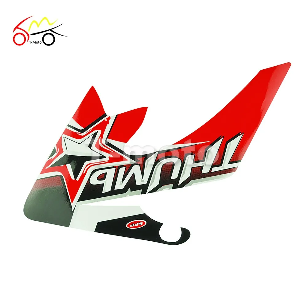 Red Blue Yellow Green Motorcycle Decal Sticker for CRF 50cc Pit Dirt Bike Decals Moto X Baja