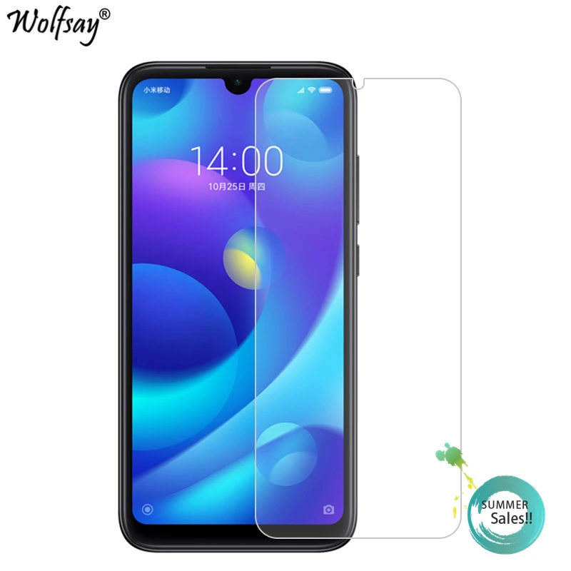 Защитное стекло для экрана Xiaomi Mi Play закаленное стеклянная пленка телефона