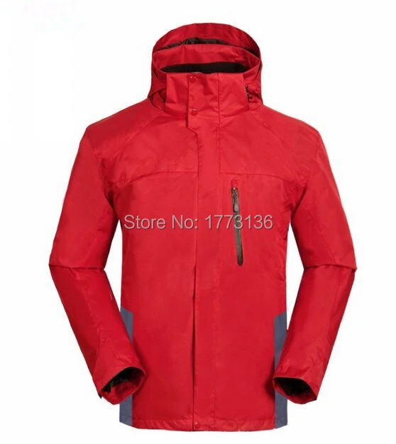 2015 New High Quality Man's 4 Colors Two-piece Outdoor Jacket Waterproof Windproof Warm Fashion Climbing Comfortable Size S-XXL | Мужская