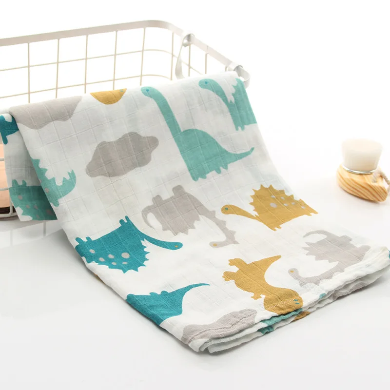 Бамбуковое волокно 2 слоя пеленать ребенка обернуть одеяла для новорожденных