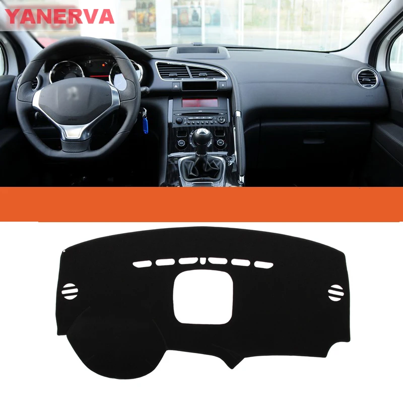 

Interior Car Dashboard Cover Light Avoid Pad Photophobism Mat Sticker For Peugeot 3008