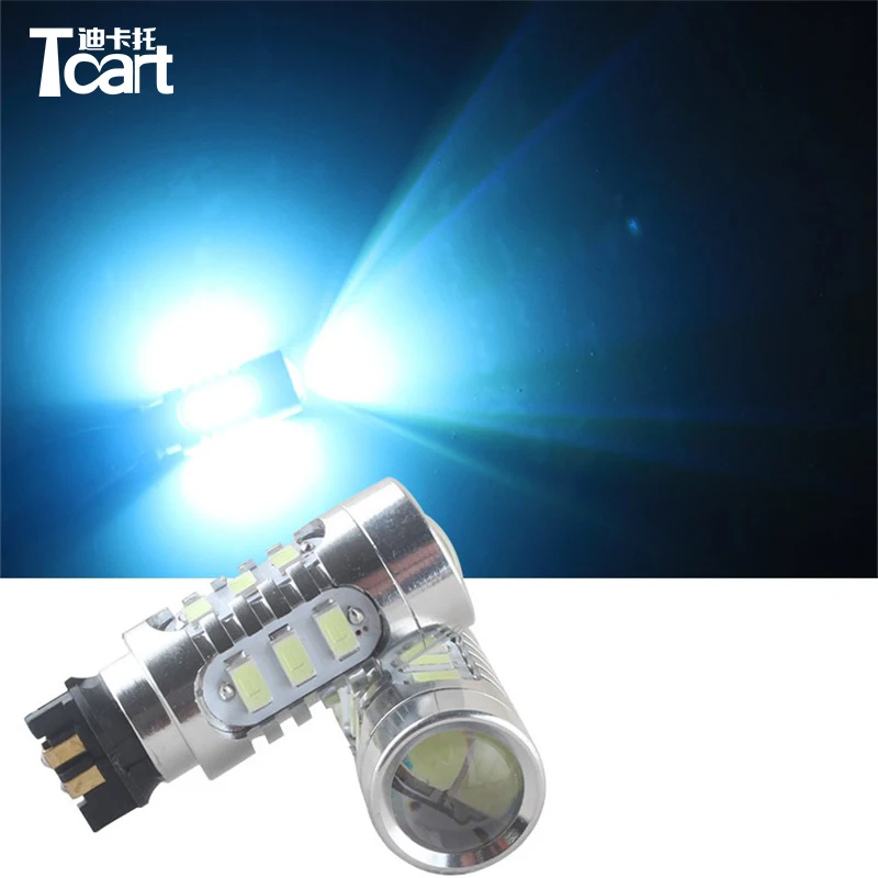 Tcart 2x PW24W светодиодные дневные ходовые огни для volkswagen Golf MK7 Golf7 VII поворотные