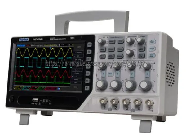 Цифровой осциллограф Hantek DSO4254B 64K 4CH 250 МГц частота дискретизации 500uV /div 1GS/s|oscilloscope