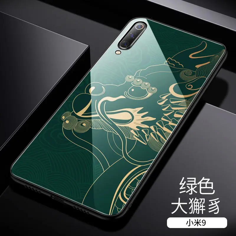 Чехол из закаленного стекла для телефона для Xiaomi mi 9 mi 9 Xiaomi mi 9 se global чехол Роскошный Aixuan чехол+ экранная пленка - Цвет: color 3