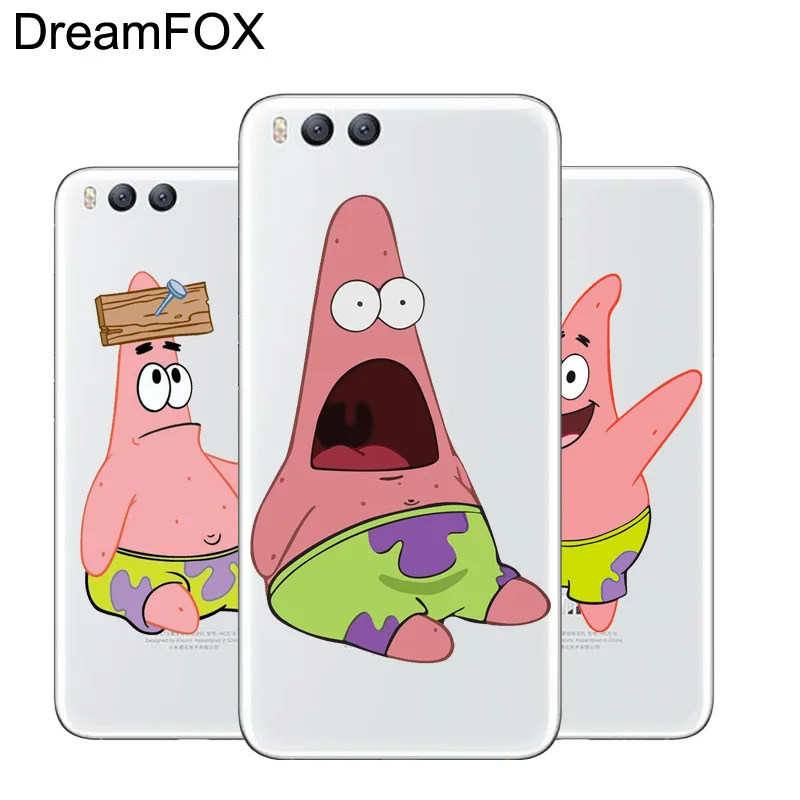 DREAMFOX L072 звезды Патрика Мягкий силиконовый чехол из ТПУ Для Сяо mi Note 2 3 4 5 6 8 SE M5 4C 4S 5C
