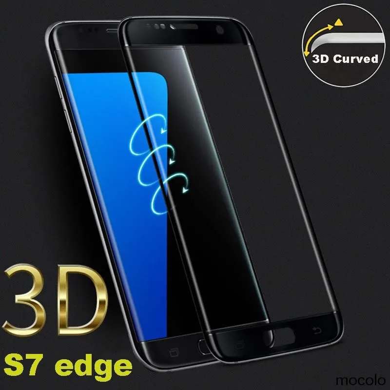 Mocolo curve полное покрытие 9h закаленное стекло для samsung Galaxy S7 S6 edge S8 plus S9 S 9 8 S8plus защита экрана Note 8 9 стекло