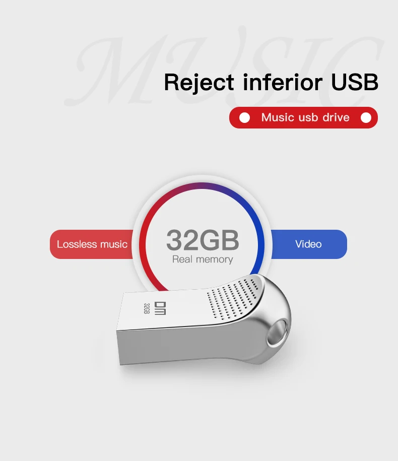 DM PD125 USB флеш-накопитель 32 Гб металлический флеш-накопитель высокоскоростная USB флешка 16 Гб Флешка реальная емкость полная китайских песен