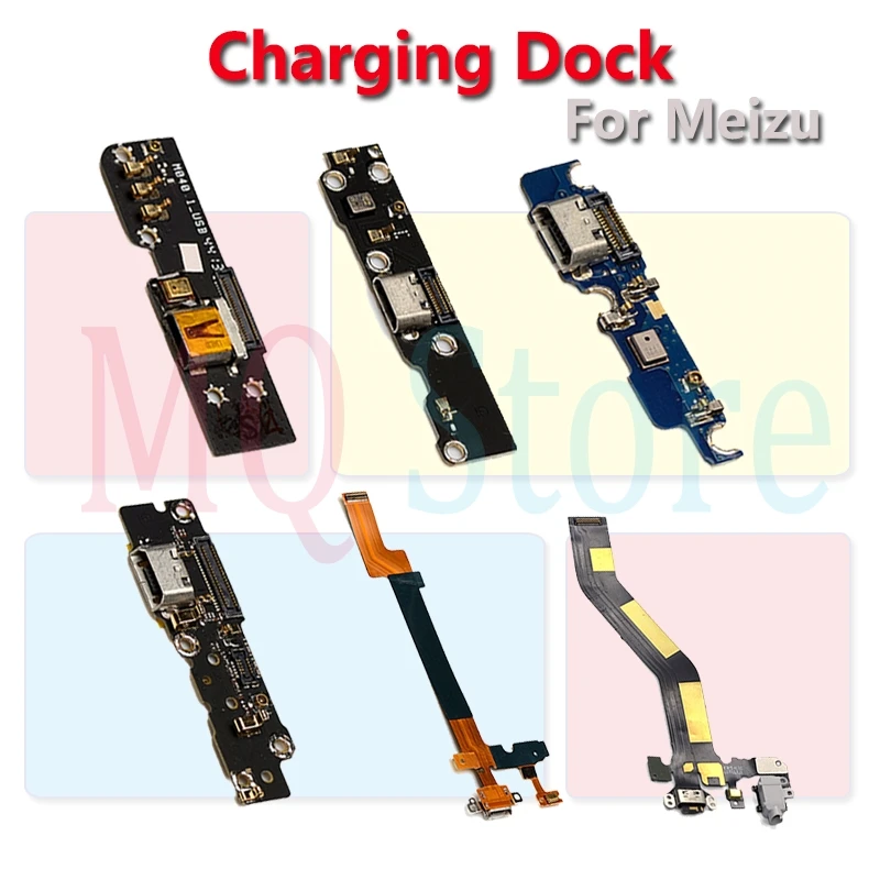 Micro USB Charging Port Dock Connector With Microphone Flex Cable Repair Parts For Meizu Mx2 Mx3 Mx4 Mx5 Mx9 Pro U10 U20 | Мобильные