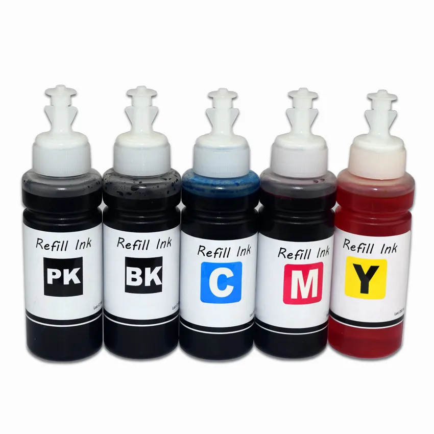 5*100 мл 26XL на водной основе пигмент печатной краски для принтера Epson XP-600 XP-700 XP-605 XP-800