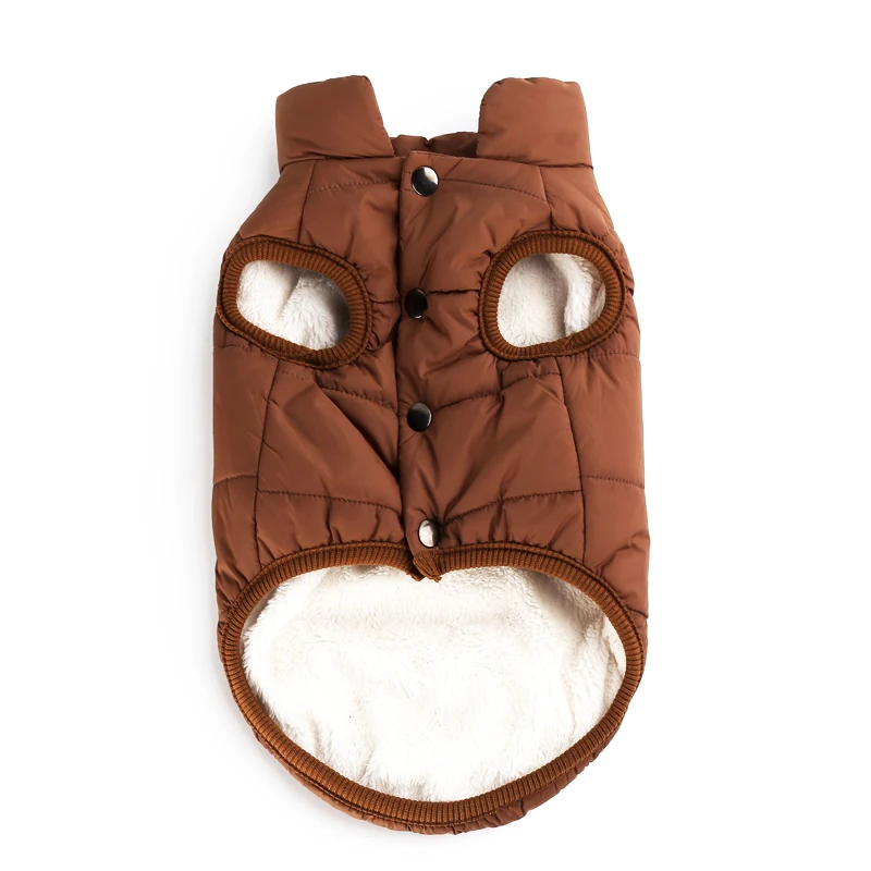 Теплая одежда для собак для собаки ветрозащитный Зимняя мода собака пальто жилет куртка одежда с хлопковой подкладкой