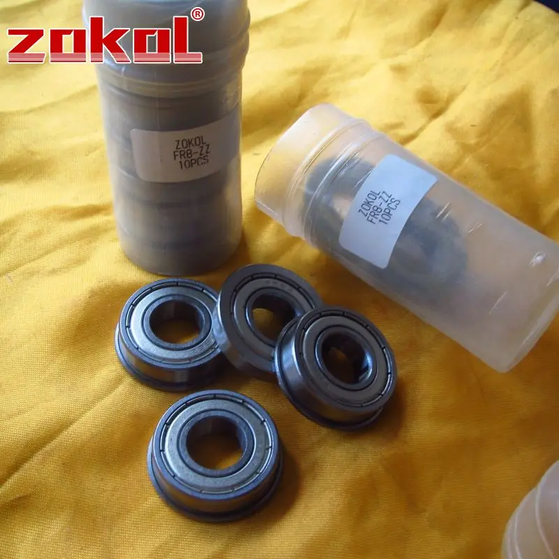 ZOKOL FR8 ZZ подшипник FR8ZZ фланцевый подшипник FR8-ZZ глубокий шаровой подшипник 12,7*28,575(31,12*1,5)* 7,938 мм