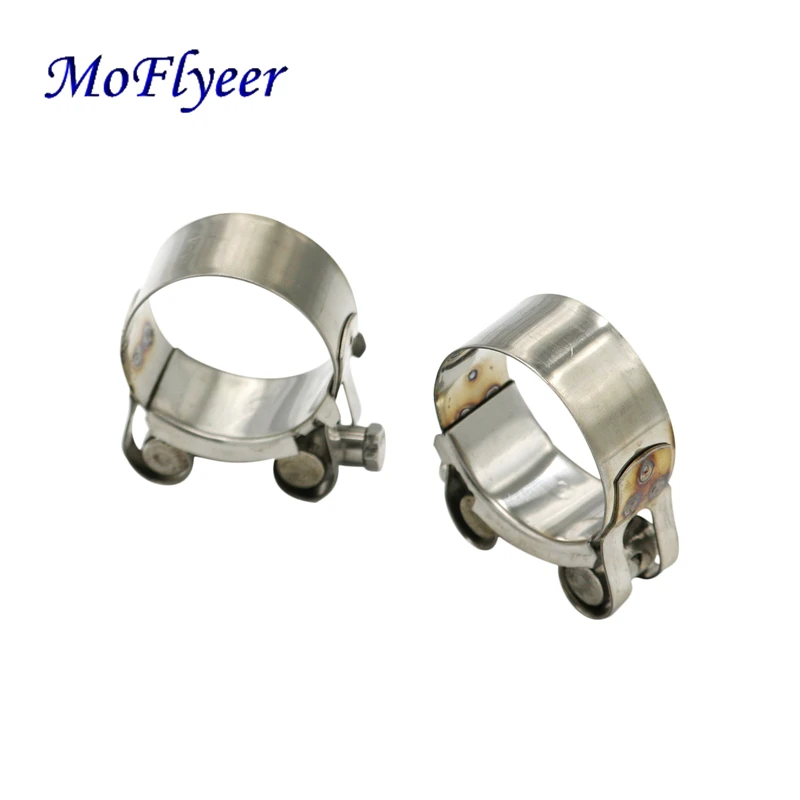 Универсальный мотоциклетный глушитель MoFlyeer без шнуровки зажим из нержавеющей