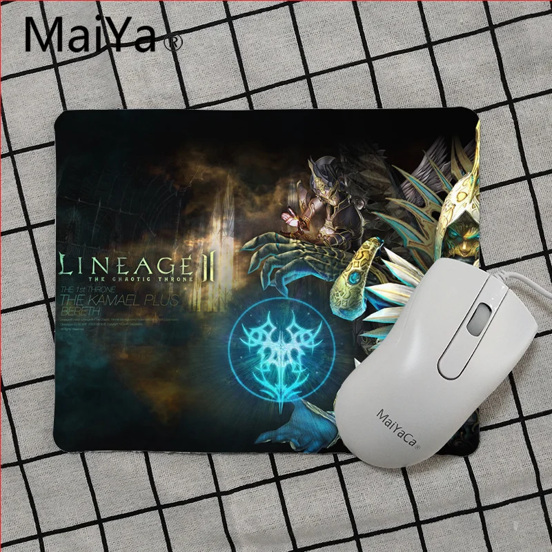 Maiya высокое качество игры Lineage 2 красивый коврик для мышки в стиле аниме игровой коврик мышь - Цвет: No Lock Edge25x29cm