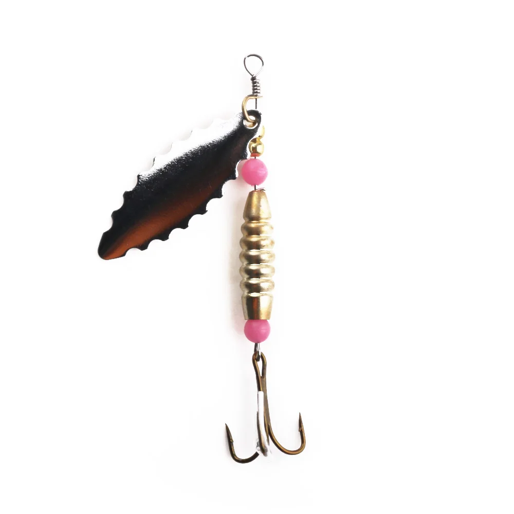 HENGJIA 5PCS Mixed Sequins Rotating Bait 5 Style Spinner Artificial Hard Pesca Fishing Tackle on - Искусственная наживка для рыбалки HENGJIA из 5 штук, смешанная с блестками, вращающаяся, в 5 стилях, на твёрдом основании.