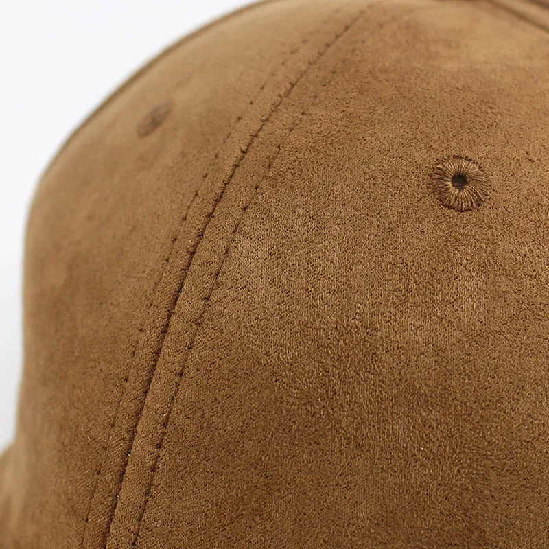 Головные уборы унисекс мягкая замшевая бейсболка Повседневная однотонная