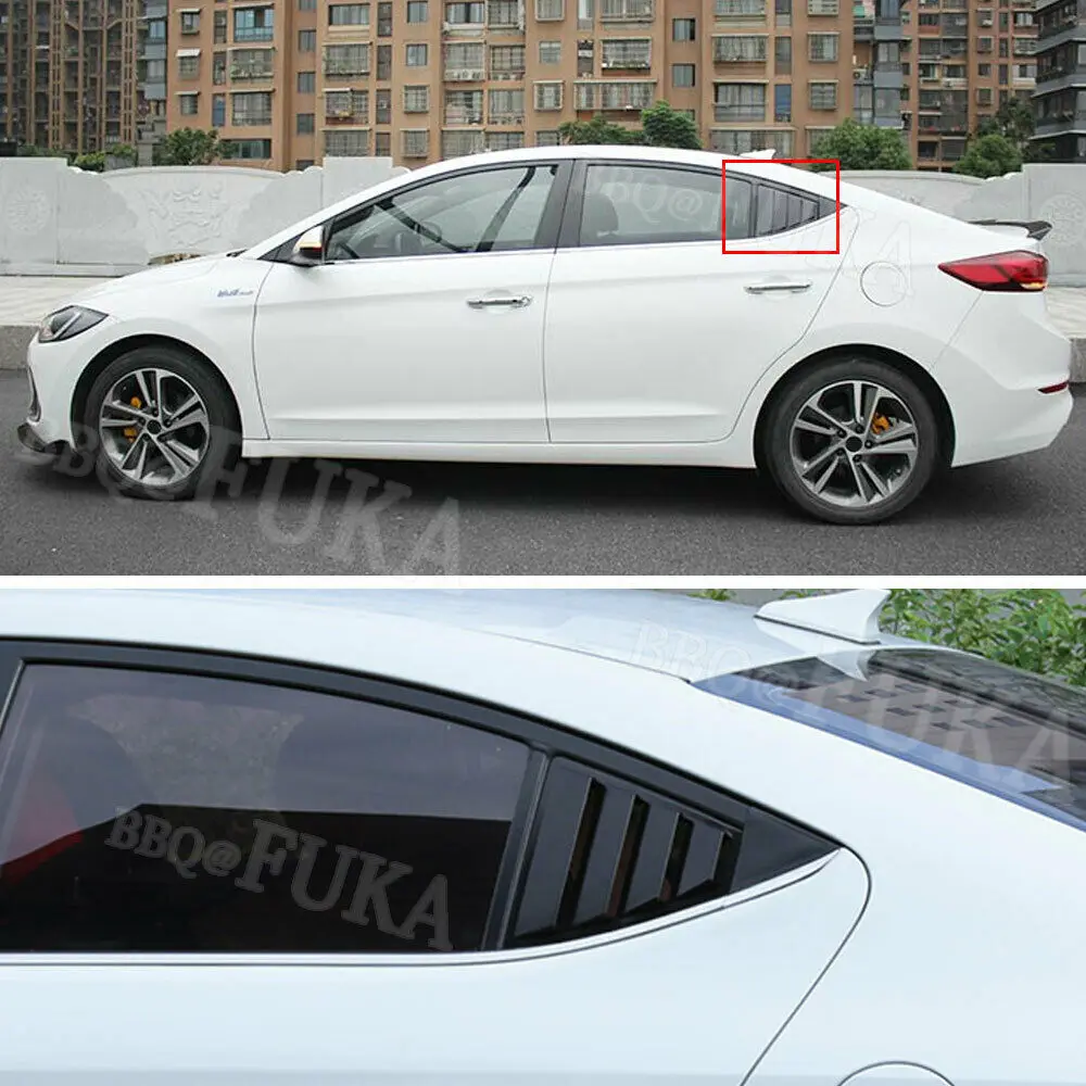 BBQ @ FUKA для 17-2019 HYUNDAI Elantra заднее окно четверть панель боковые жалюзи вентиляция
