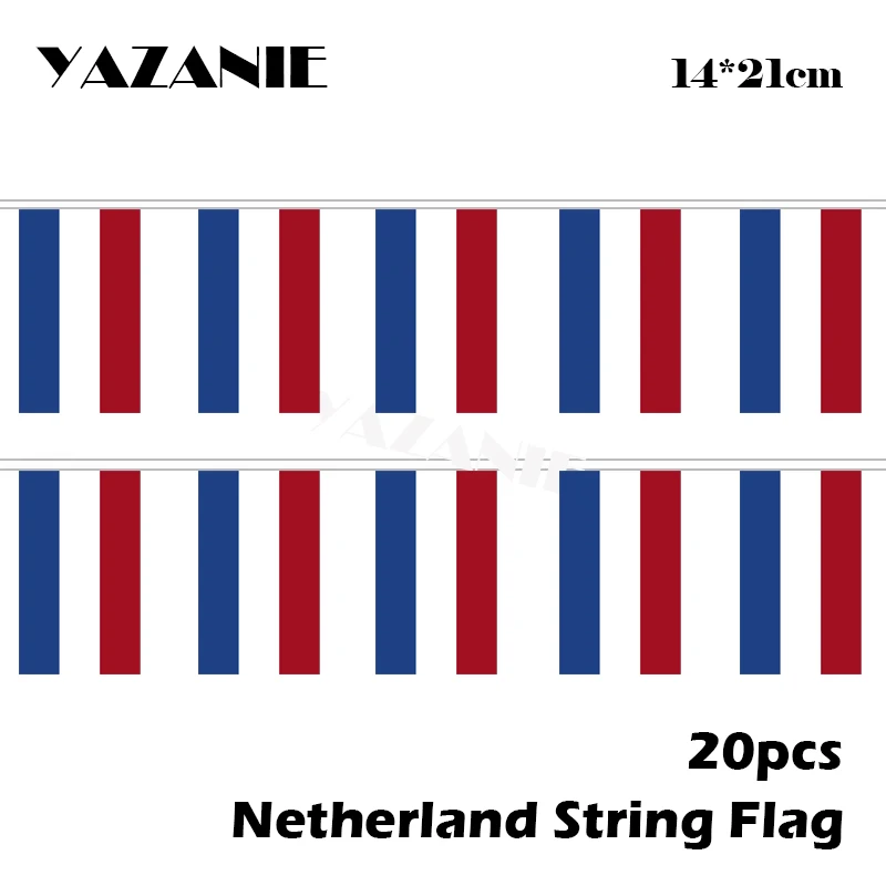 YAZANIE 14*21 см 20 шт 5 метров Нидерланды висячая веревка таможенный флаг голландский