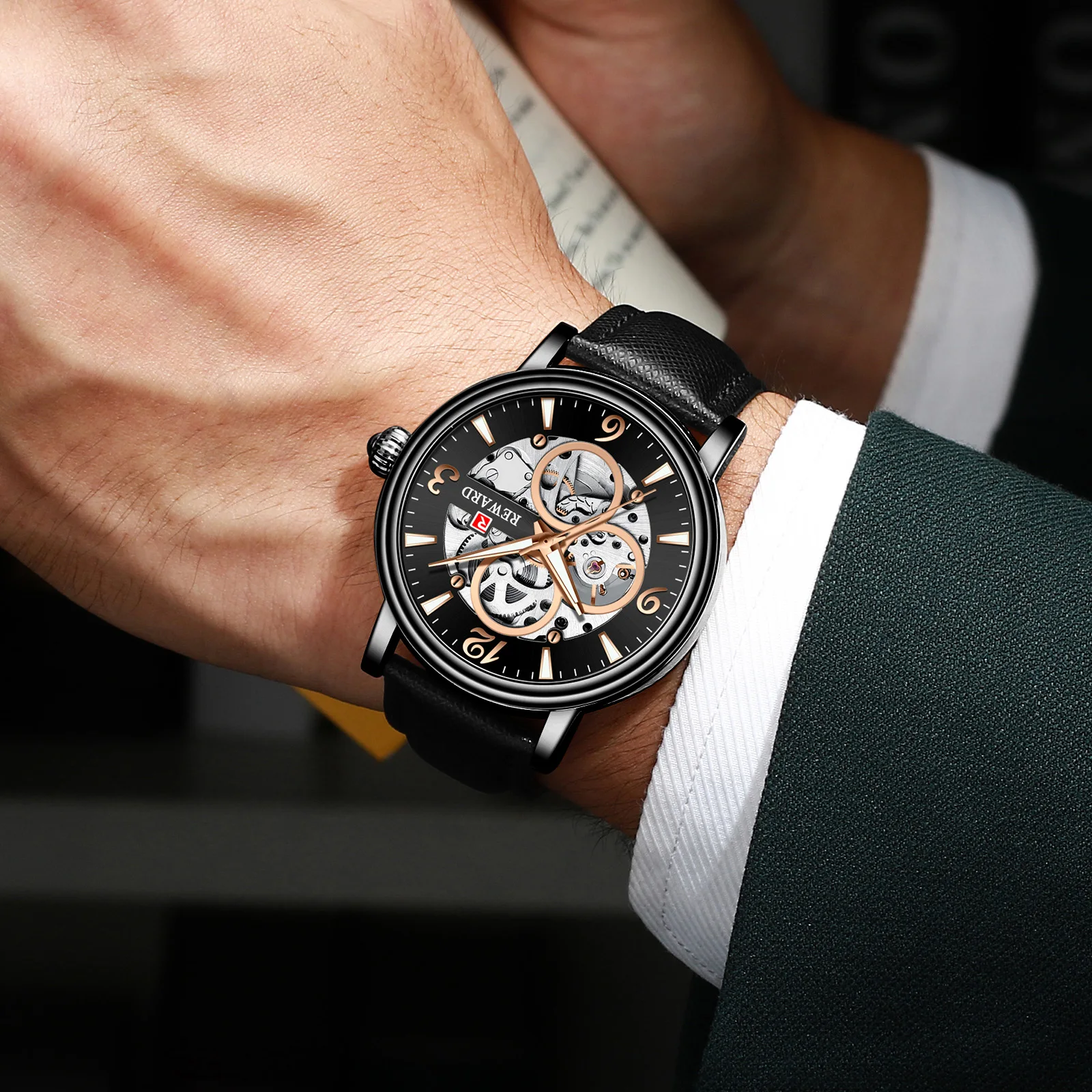 Montre Homme 2019 Роскошные автоматические механические часы мужские водонепроницаемые