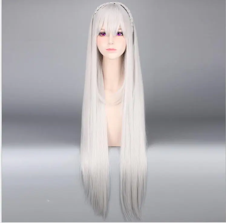 

Re:Zero/Re:Zero Life in a Different World from Zero Female Emilia/Satella Cosplay Costume Any Size Custom Made With Wig