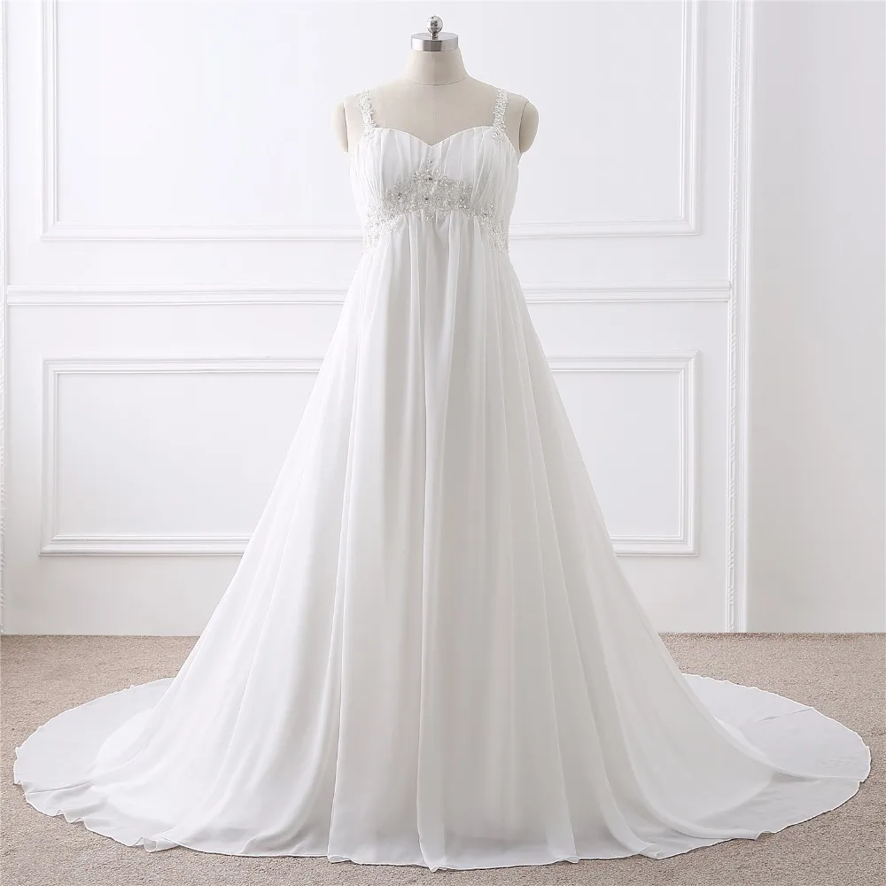2018 настоящая фотография размера плюс свадебные платья спагетти Vestidos De Noiva