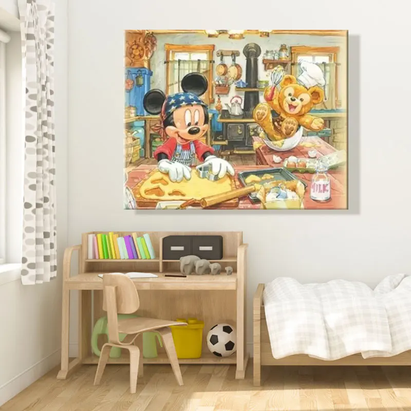 Paint by numbes художественная живопись по номерам художественная работа мультяшная сказка прекрасная ручная работа детская комната картина подарок для детей