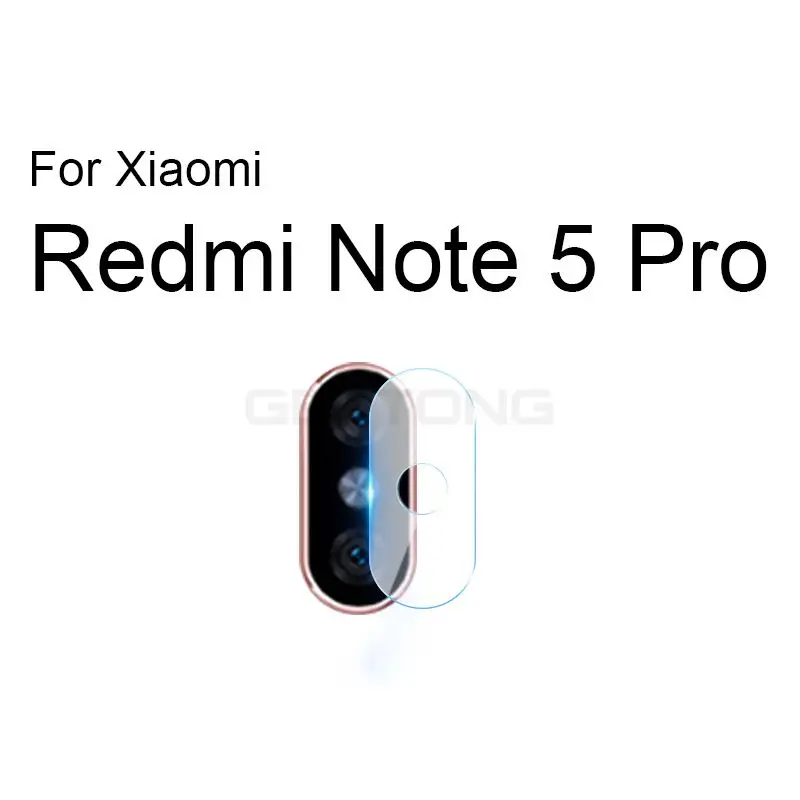 2 шт., закаленное стекло для объектива телефона Xiaomi mi 8 A1 A2 Lite MAX 3 mi x 2 s mi 9 SE Red mi Note 7 6A 6 5 Pro, Защитная пленка для камеры - Цвет: Redmi Note 5