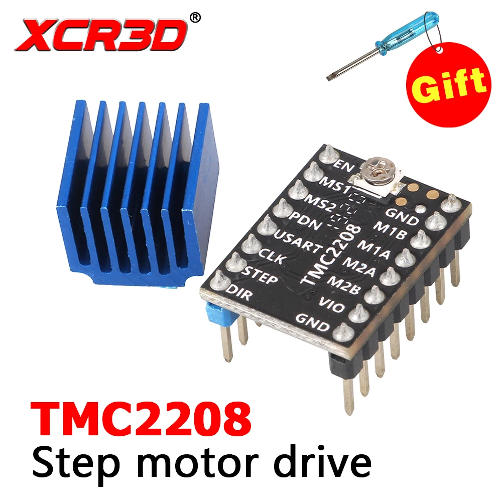 

3D Printer Parts TMC2208 Stepper Motor Driver Ultra-quiet For 3D Printer Motherboard Current 1.4A ultra-silent V2.0