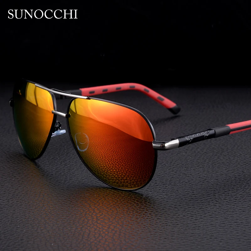 SUNOCCHI брендовые дизайнерские поляризованные солнцезащитные очки для мужчин