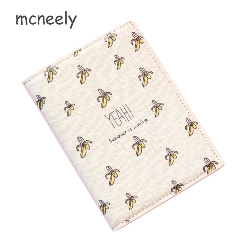 Mcneely Banana, кожзам, сумки для паспорта, ID, для путешествий, Обложка для паспорта, Обложка для карты, чехол для паспорта(на заказ